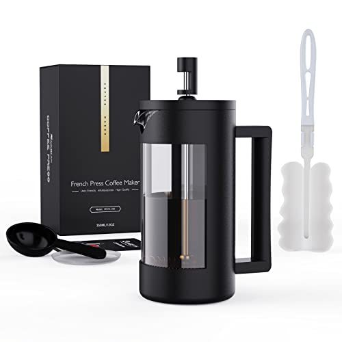 Französische Presse Kaffee maschine, Camping Plastik glas Französische Kaffee presse, mittelgroße Tee-und Milch presse, 100 Prozent BPA-frei Prensa Francesa, rostfrei und spülmaschinen fest, 12 Oz & 21 Oz